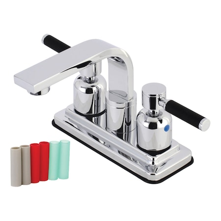 Kingston Brass KB8461DKL Kaiser 4" Centerset Bathroom Faucet, Polished Chrome KB8461DKL